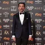 Luis Zahera posa en la alfombra roja de los Premios Goya 2019