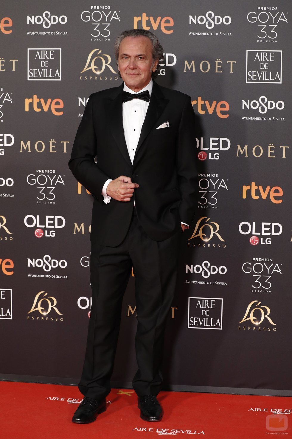 José Coronado en la alfombra roja de los Premios Goya 2019