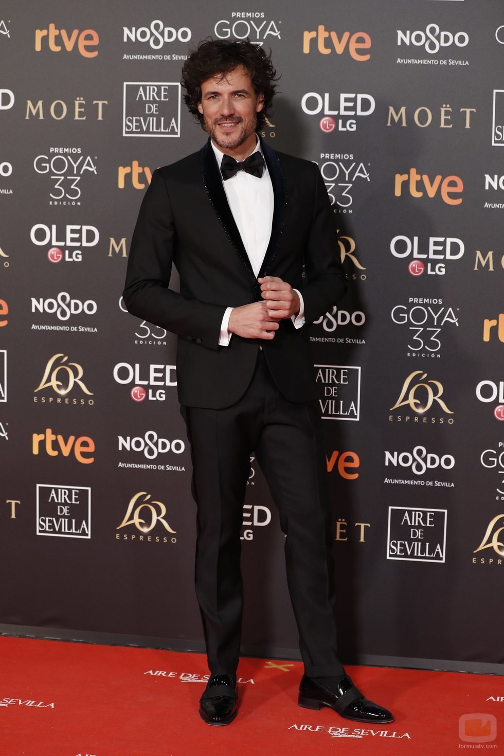 Daniel Grao en la alfombra roja de los Premios Goya 2019