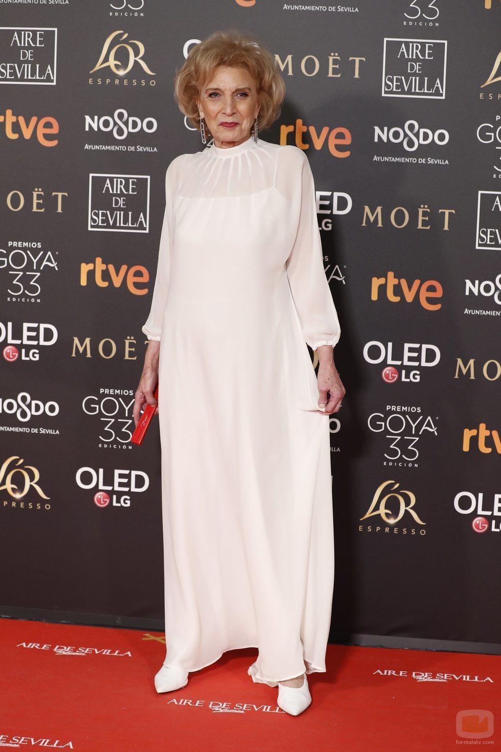 Marisa Paredes en la alfombra roja de los Premios Goya 2019
