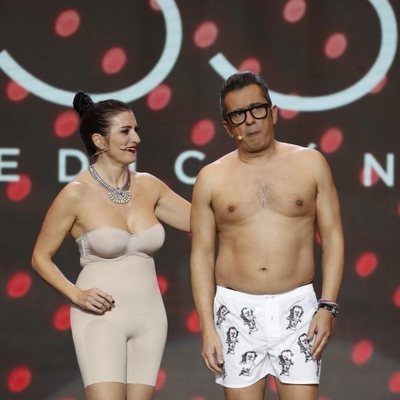 Silvia Abril y Andreu Buenafuente durante los Premios Goya 2019
