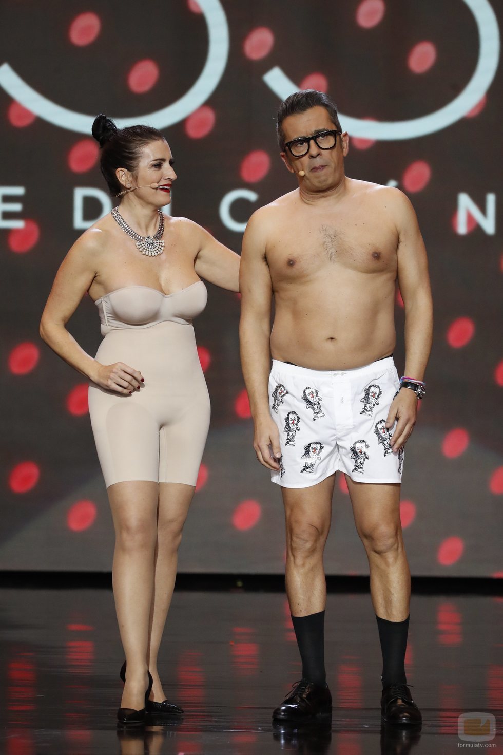 Silvia Abril y Andreu Buenafuente durante los Premios Goya 2019