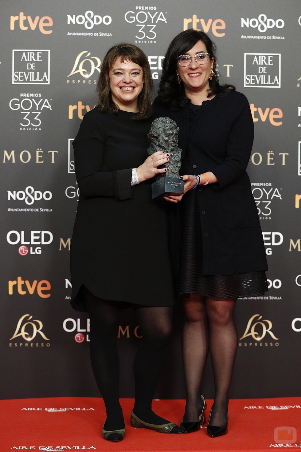 El equipo de "Cold War" con su Goya 2019 a Mejor película europea
