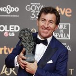 Antonio de la Torre con su Goya 2019 a Mejor actor protagonista por su papel en "El Reino"