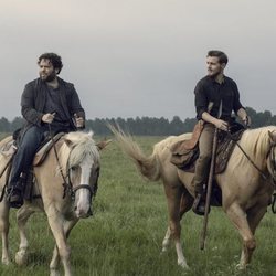 Luke y Alden montan a caballo en la novena temporada de 'The Walking Dead'