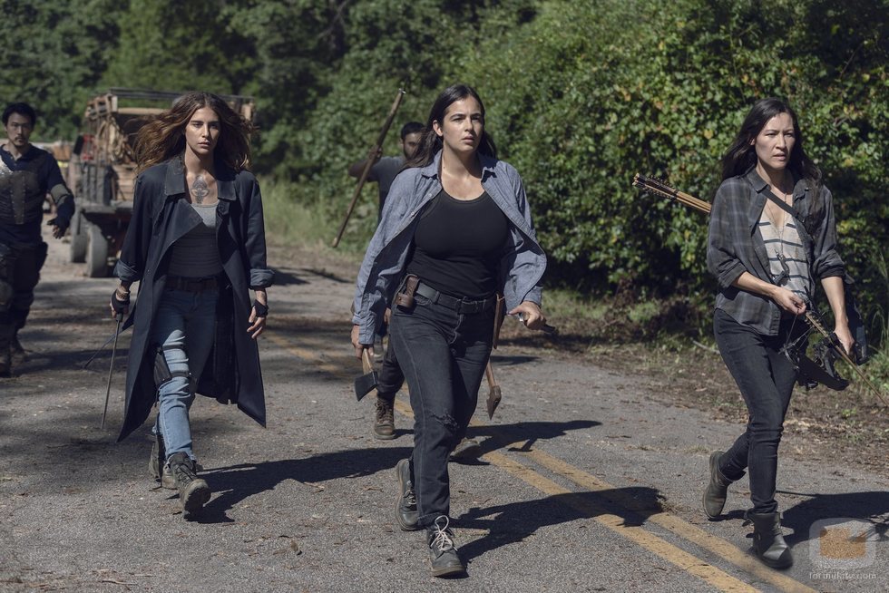 Magna, Tara y Yumiko lideran una caravana en la novena temporada de 'The Walking Dead'