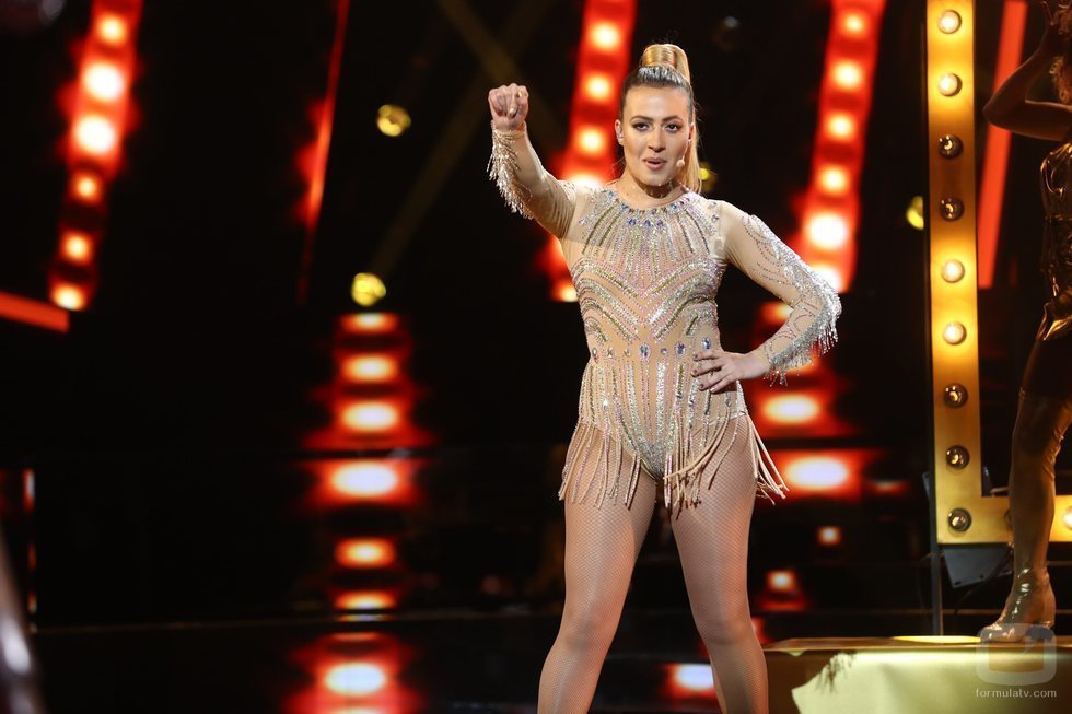 María Villalón como Lele Pons en la Gala 14 de 'Tu cara me suena' 
