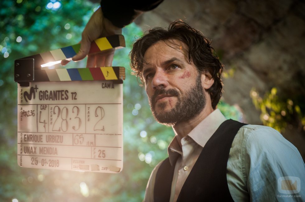 Daniel Grao en el rodaje de la segunda temporada de 'Gigantes'