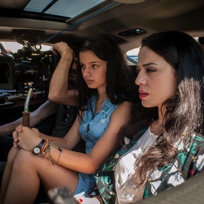 Yolanda Torosio y Sofía Oria en el rodaje de la segunda temporada de 'Gigantes'