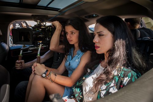 Yolanda Torosio y Sofía Oria en el rodaje de la segunda temporada de 'Gigantes'