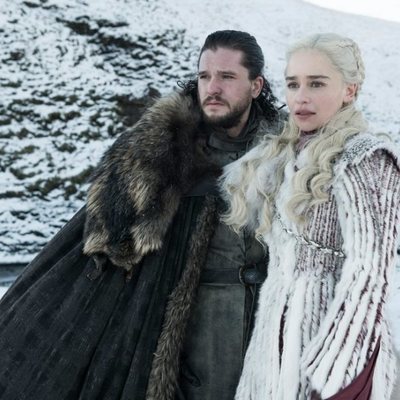 Jon Nieve y Daenerys Targaryen en la octava y última temporada de 'Juego de Tronos'