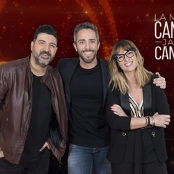 Tony Aguilar, Roberto Leal y Noemí Galera en 'La mejor canción jamás cantada'