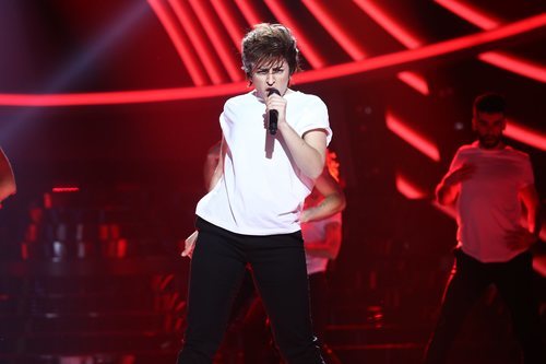 Mimi (Lola Índigo) como Lady Gaga en la gala final de 'Tu cara me suena 7'