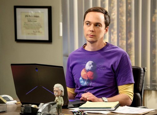 Sheldon en su despacho en la temporada 12 de 'The Big Bang Theory'
