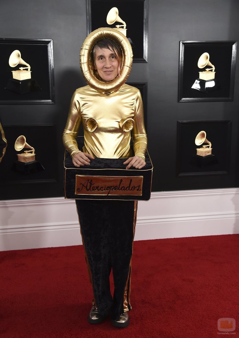 Andrea Echeverri, en la alfombra roja de los Premios Grammy 2019