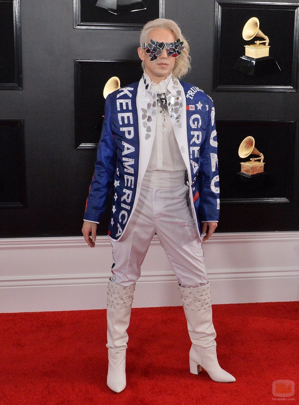Ricky Rebel, en la alfombra roja de los Premios Grammy 2019