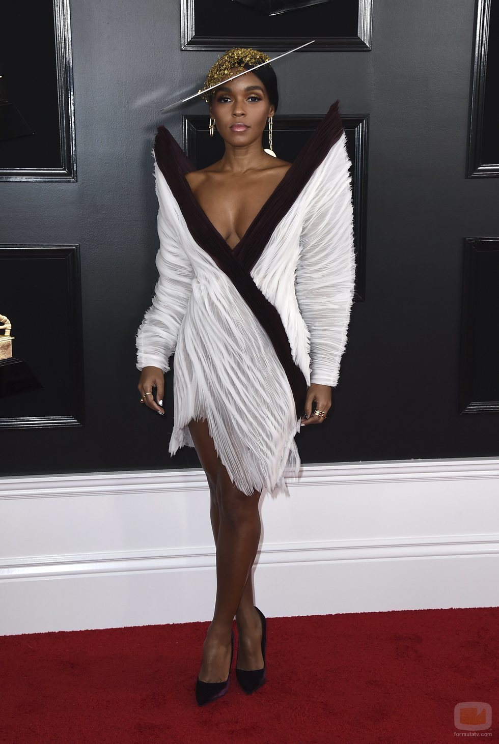 Janelle Monáe, en la alfombra roja de los Premios Grammy 2019
