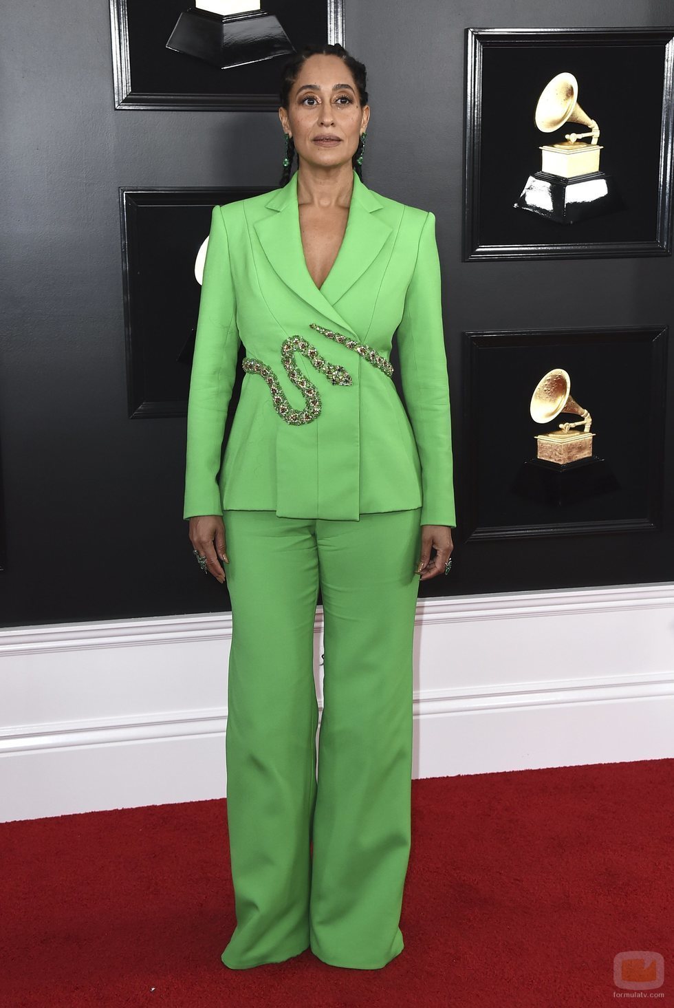 Tracee Ellis Ross, en la alfombra roja de los Premios Grammy 2019