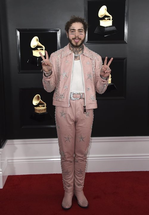 Post Malone, en la alfombra roja de los Premios Grammy 2019