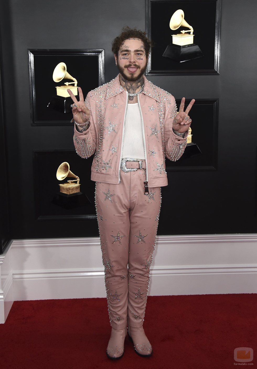 Post Malone, en la alfombra roja de los Premios Grammy 2019