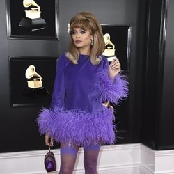 Andra Day en la alfombra roja de los Premios Grammy 2019