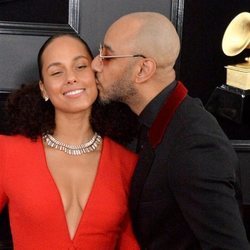 Alicia Keys y Swizz Beatz, en la alfombra roja de los Premios Grammy 2019