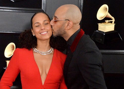 Alicia Keys y Swizz Beatz, en la alfombra roja de los Premios Grammy 2019