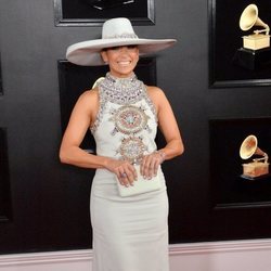 Jennifer Lopez, en la alfombra roja de los Premios Grammy 2019