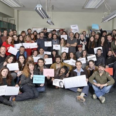 El equipo de 'Brigada Costa del Sol' celebra el fin de rodaje