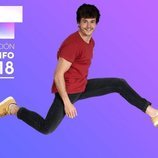Miki Núñez saltando en una imagen promocional de 'OT 2018'