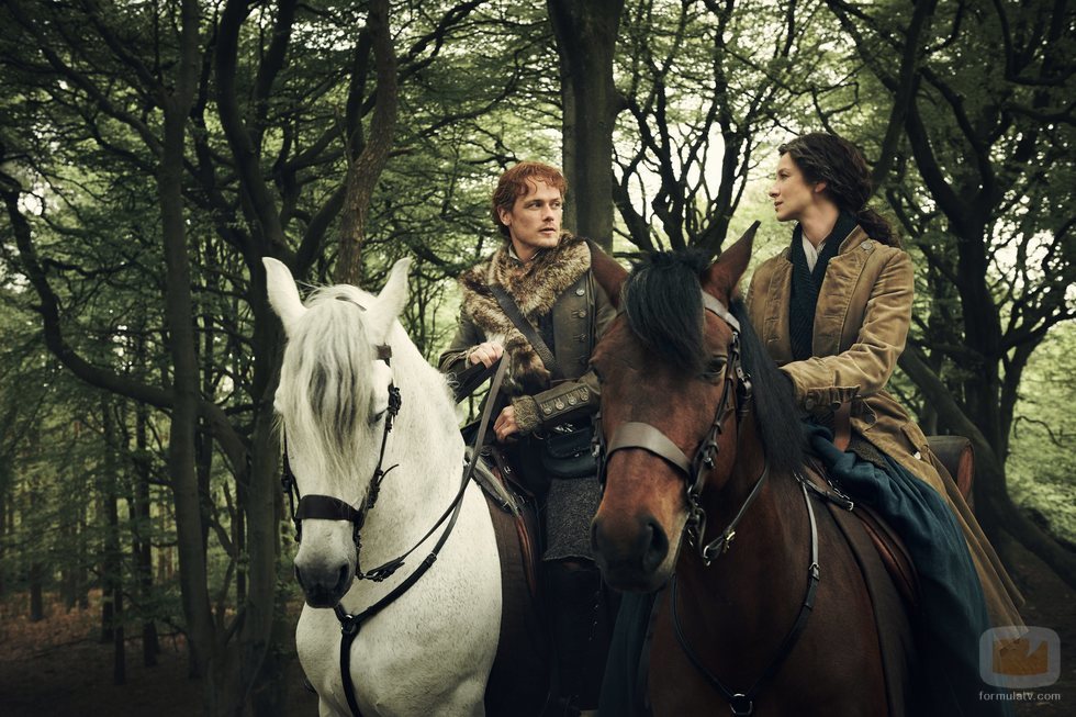 Jamie Fraser y Claire Fraser en la cuarta temporada de 'Outlander'