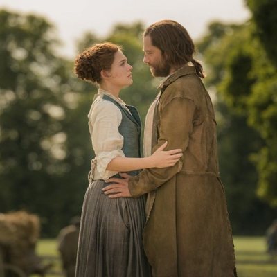 Brianna Randall y Roger Wakefield en la cuarta temporada de 'Outlander'