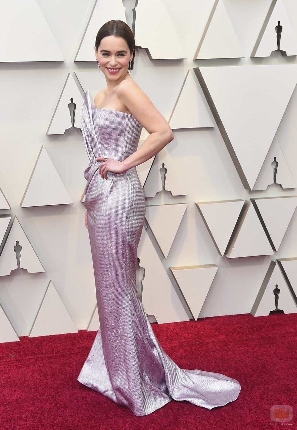 Emilia Clarke en la alfombra roja de los Oscar 2019