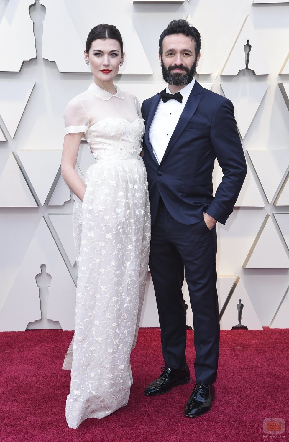 Rodrigo Sorogoyen y Marta Nieto en la alfombra roja de los Oscar 2019