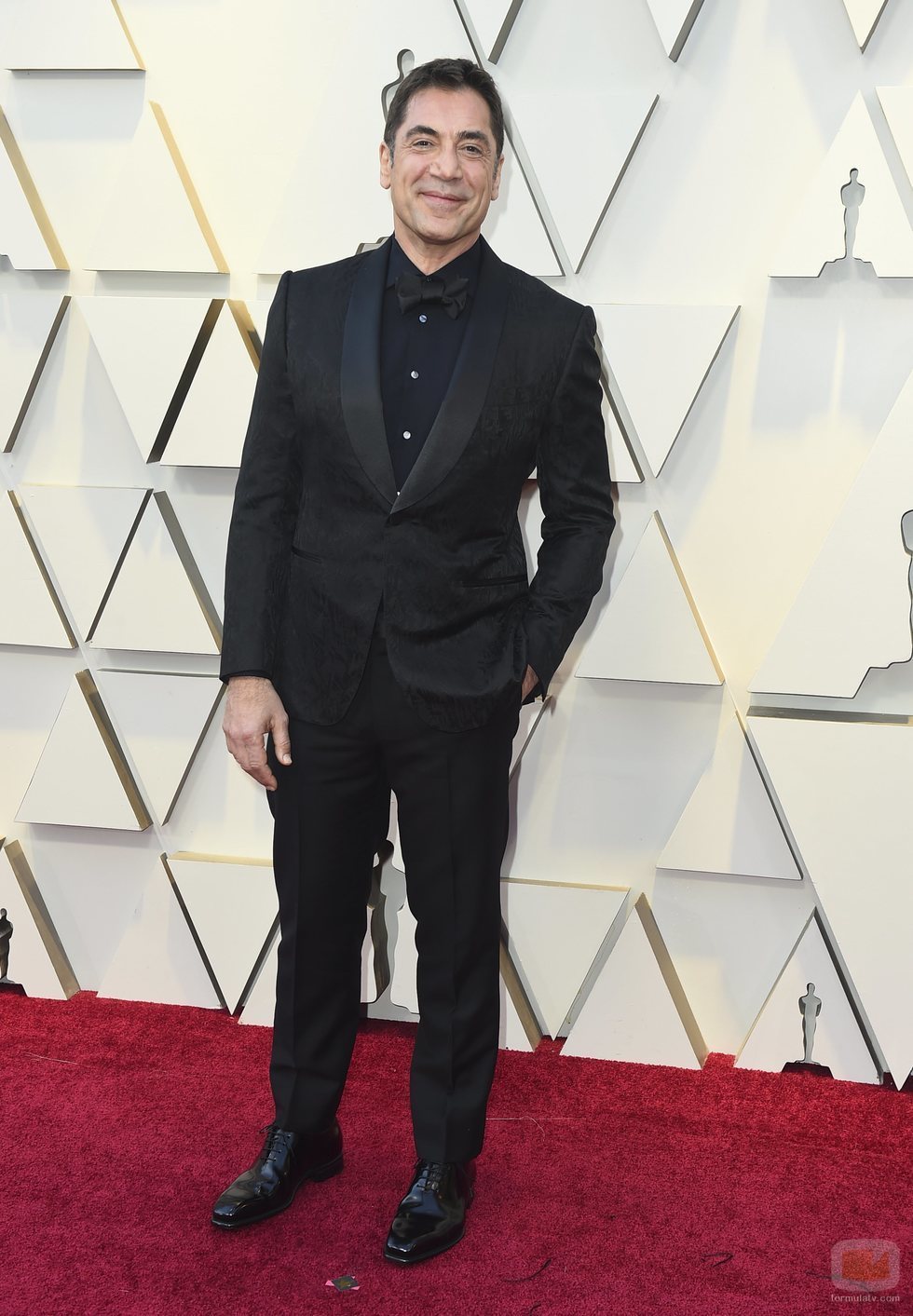 Javier Bardem en la alfombra roja de los Oscar 2019