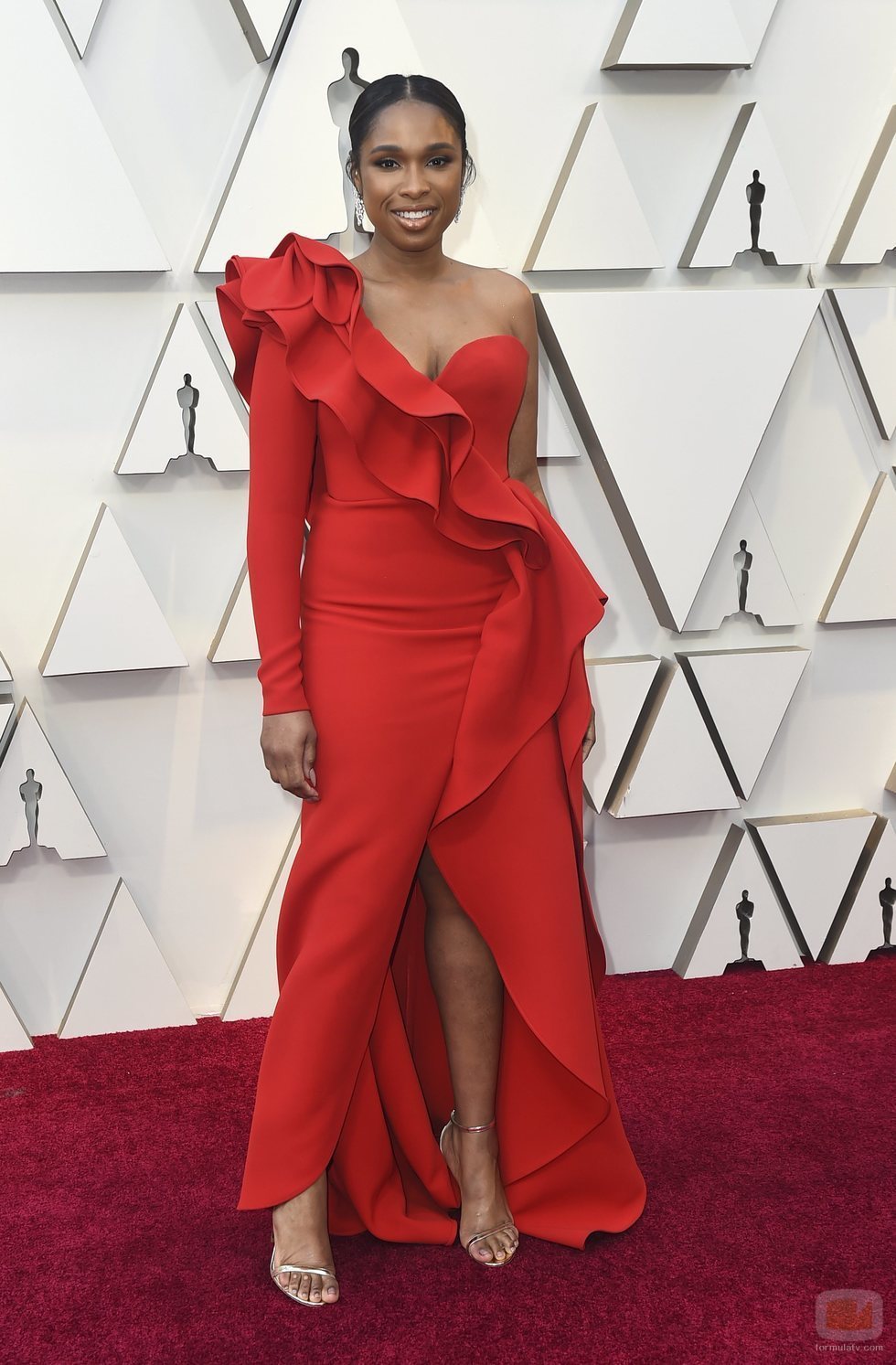 Jennifer Hudson en la alfombra roja de los Oscar 2019