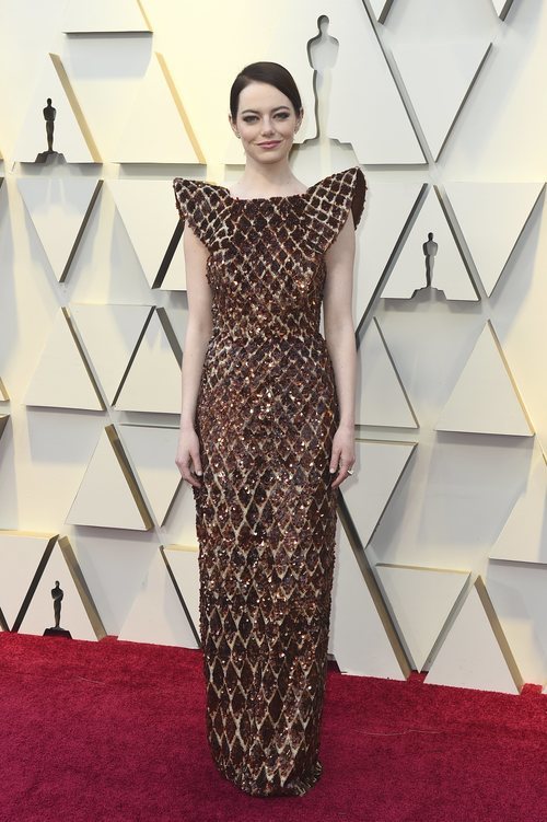 Emma Stone en la alfombra roja de los Oscar 2019
