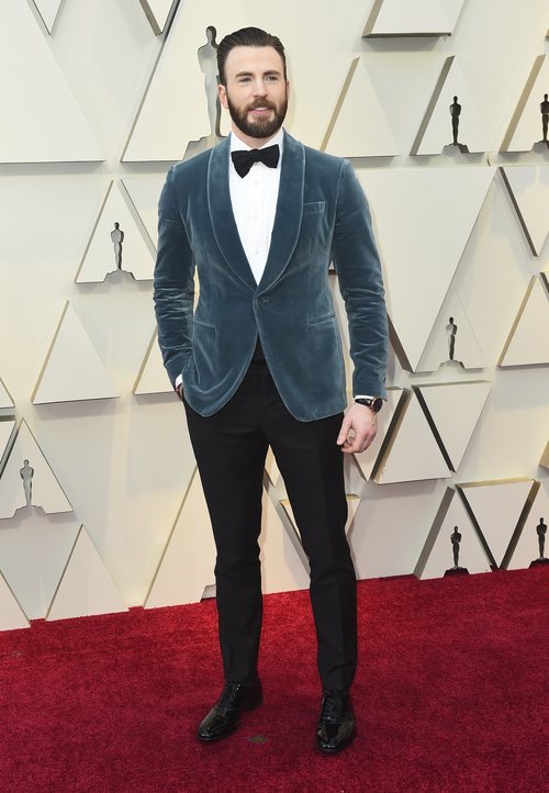 Chris Evans en la alfombra roja de los Oscar 2019
