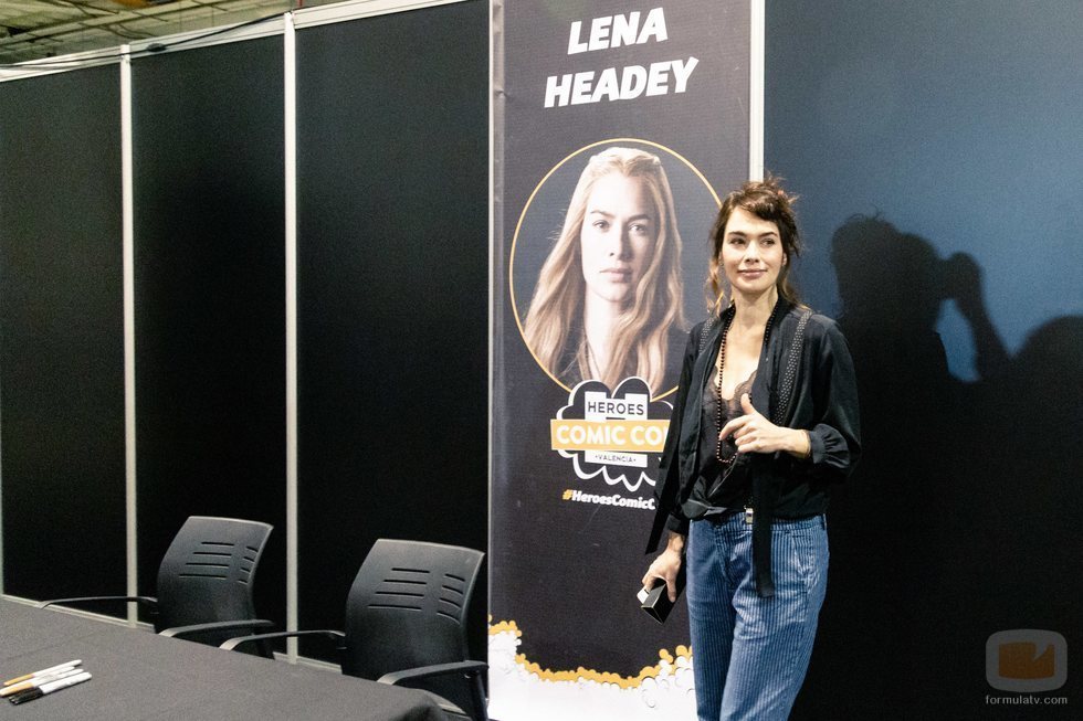 Lena Headey posa en la Heroes Comic Con de Valencia