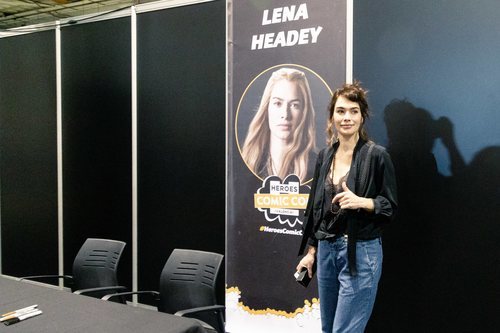 Lena Headey posa en la Heroes Comic Con de Valencia