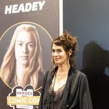 Lena Headey, sonriente en la Heroes Comic Con de Valencia
