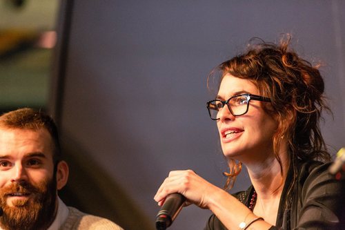 Lena Headey durante su visita a la Heroes Comic Con de Valencia