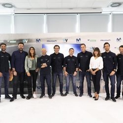 El equipo de Movistar F1 posa en la presentación de la temporada 2019 de Fórmula 1
