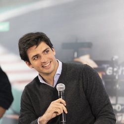 El piloto Carlos Sainz en la presentación de la temporada 2019 de Fórmula 1 en Movistar F1