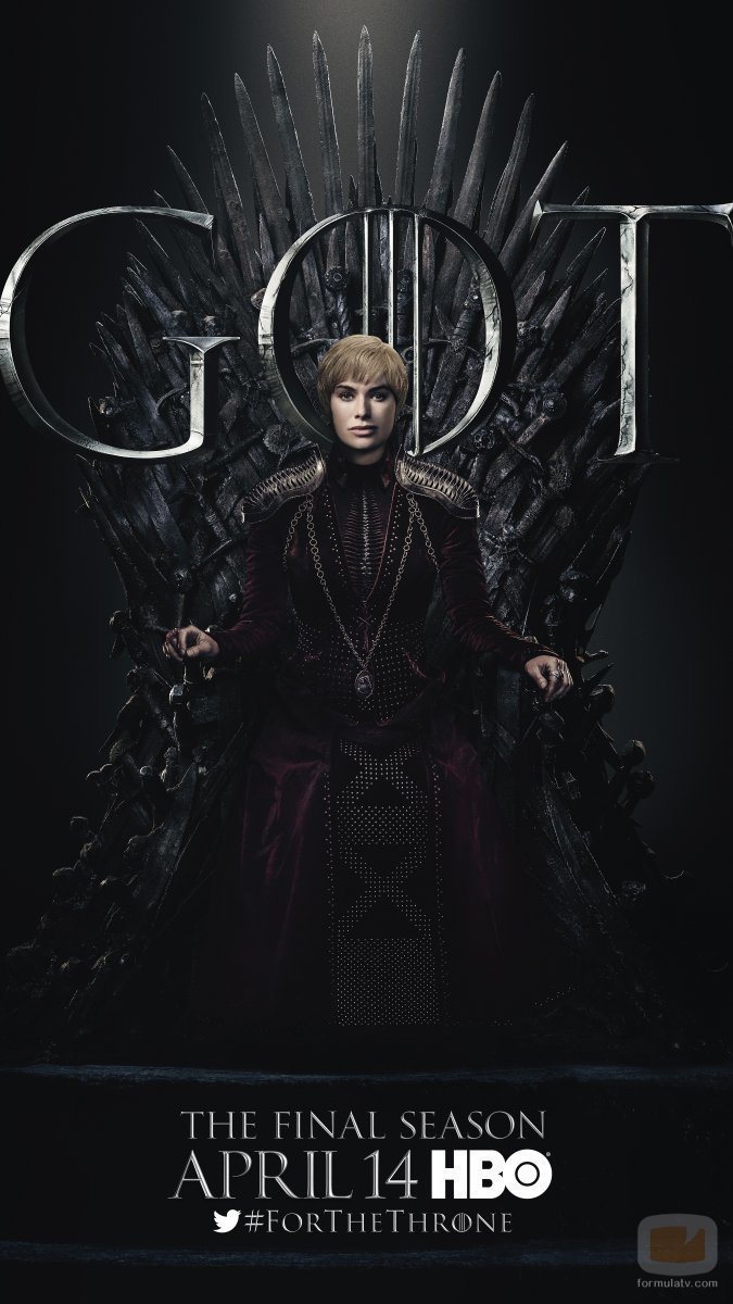 Póster individual de Cersei Lannister para la octava temporada de 'Juego de Tronos'