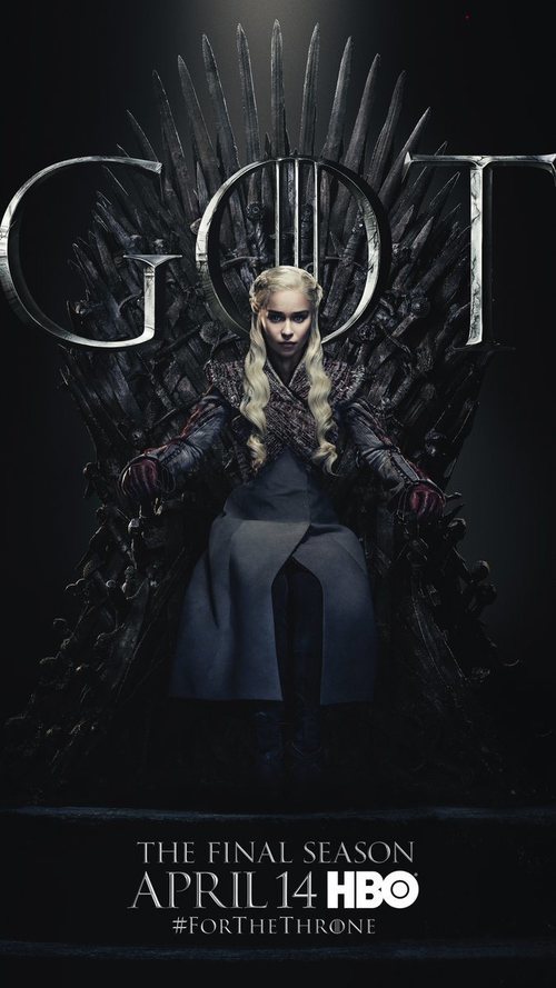 Póster individual de Daenerys Targaryen para la octava temporada de 'Juego de tronos'