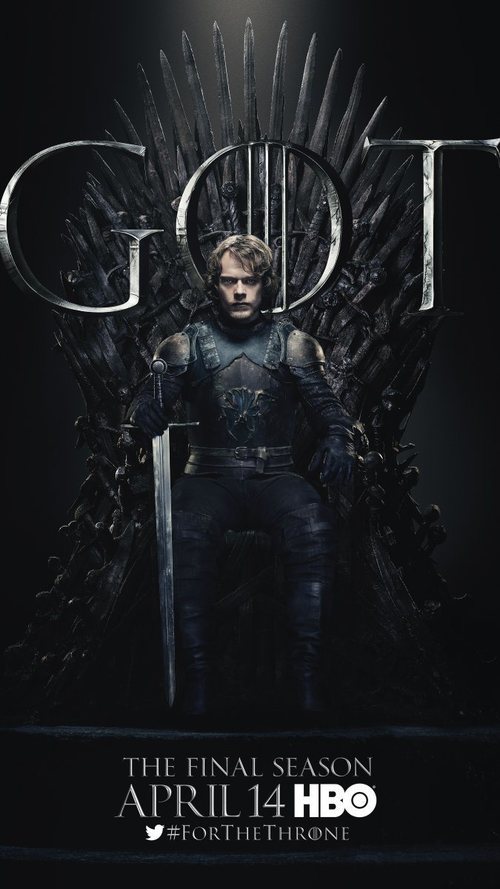 Póster individual de Theon Greyjoy para la octava temporada de 'Juego de Tronos'