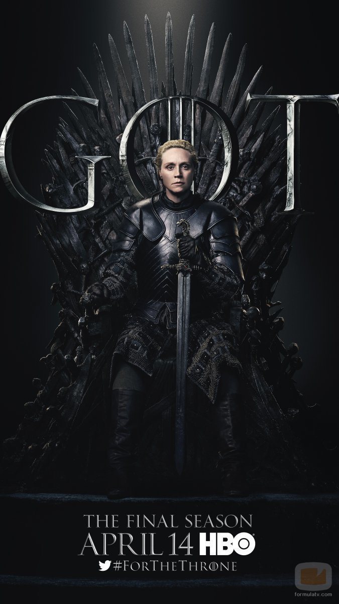 Póster individual de Brienne de Tarth para la octava temporada de 'Juego de Tronos'