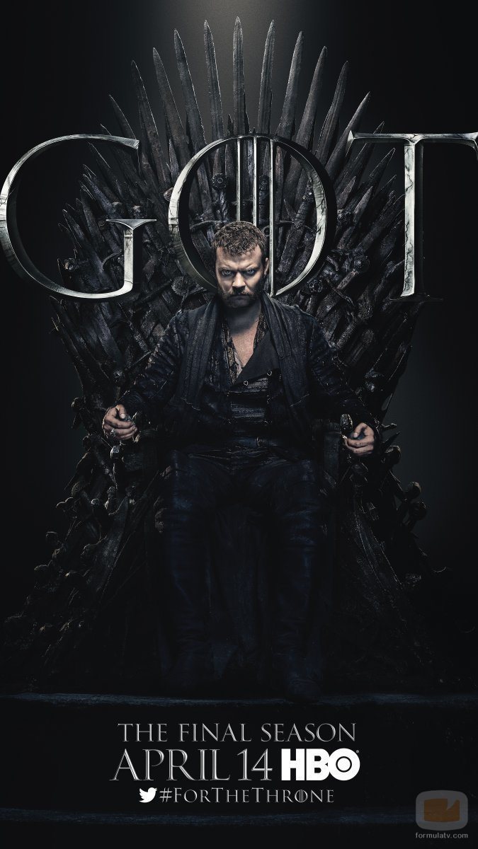 Póster individual de Euron Greyjoy para la octava temporada de 'Juego de Tronos'