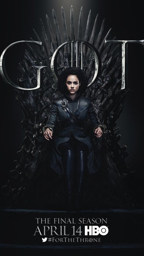 Póster individual de Missandei para la octava temporada de 'Juego de Tronos'